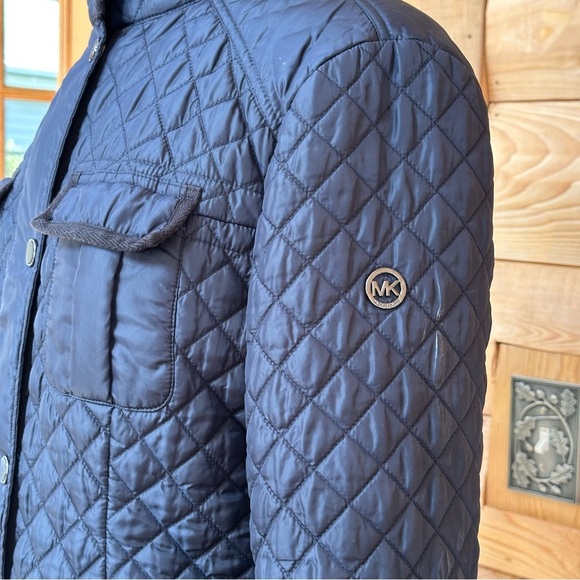 MICHAEL KORS Quilted Black High Neck Women’s Jacket Size 8 - Picture 6 of 14